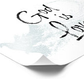 God is liefde foto afdruk (Hoek)