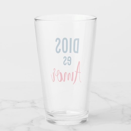 God is liefde glas (Achterkant)
