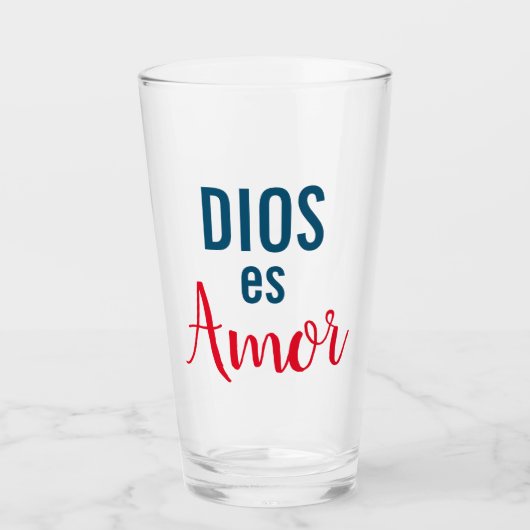 God is liefde glas (Voorkant)