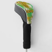 God is liefde golfheadcover (Schuin)