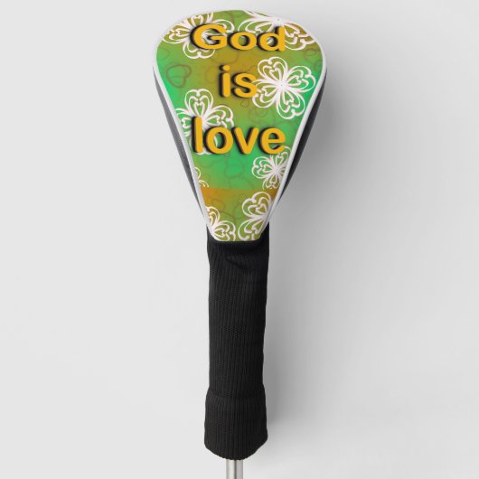 God is liefde golfheadcover (Voorkant)