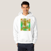 God is liefde hoodie (Voorkant volledig)
