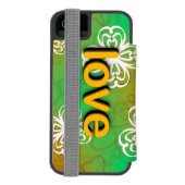 God is liefde incipio iPhone portemonnee hoesje (Agenda Achterkant)