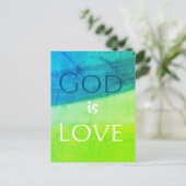 God is Liefde Inspirerend Briefkaart (Staand voorkant)