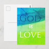 God is Liefde Inspirerend Briefkaart (Voorkant / Achterkant)