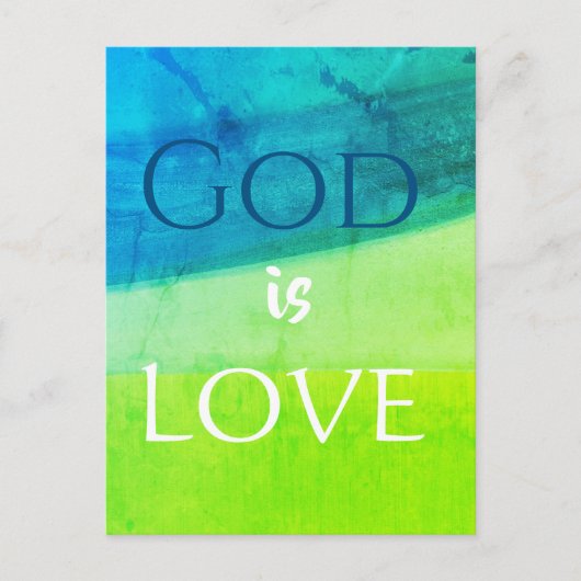 God is Liefde Inspirerend Briefkaart (Voorkant)