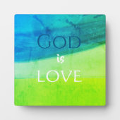 God is Liefde Inspirerend Fotoplaat (Voorkant)