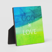 God is Liefde Inspirerend Fotoplaat (Voorkant)