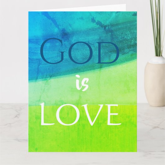 God is Liefde Inspirerend Kaart (Voorkant)