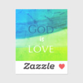 God is Liefde Inspirerend Sticker (Vel)