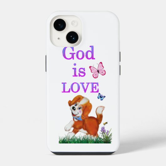 God is liefde iPhone hoesje (Achterkant)