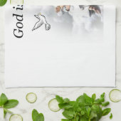 God is Liefde, Jezus keuken handdoek (Gevouwen)