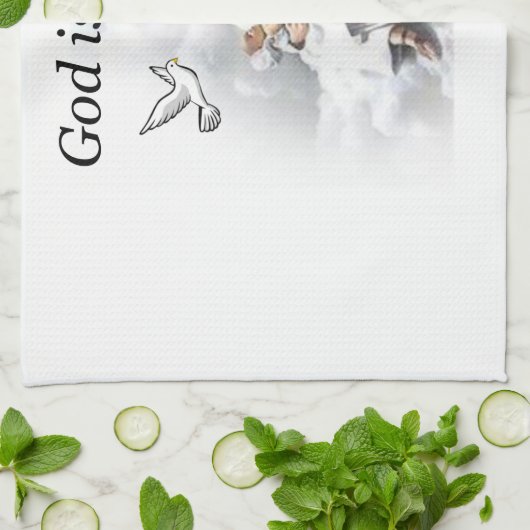 God is Liefde, Jezus keuken handdoek (Gevouwen)