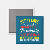 God is liefde - Juneteenth 1865 Afro-Amerikaans zw Magneet (Voorkant / Achterkant)