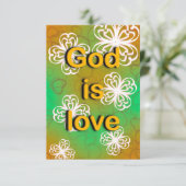 God is liefde kaart (Staand voorkant)