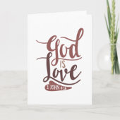 God is liefde kaart (Voorkant)