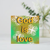 God is liefde  kaart (Staand voorkant)