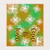 God is liefde kaart (Buitenkant ongevouwen)