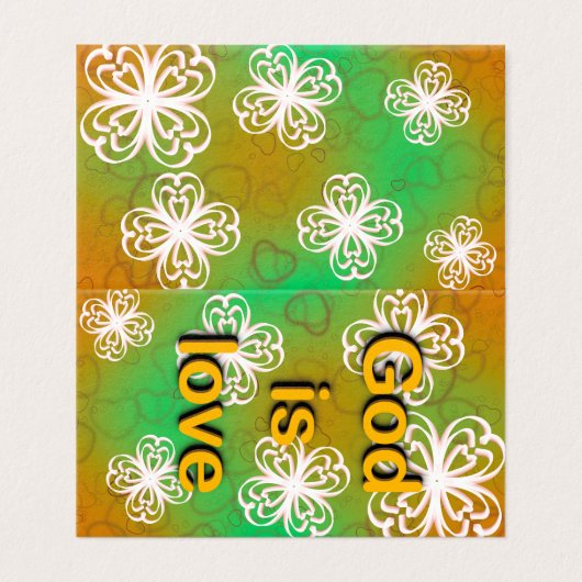 God is liefde kaart (Buitenkant ongevouwen)