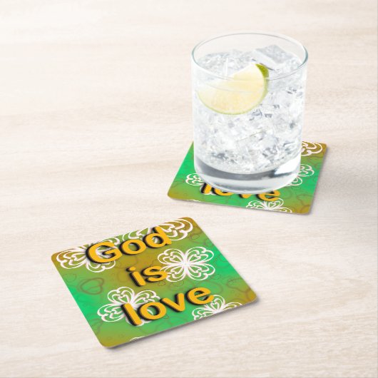 God is liefde kartonnen onderzetters (Insitu)