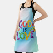 God is Liefde Kleurrijk Bijbelcitaat Schort (Insitu)