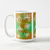 God is liefde koffiemok (Links)