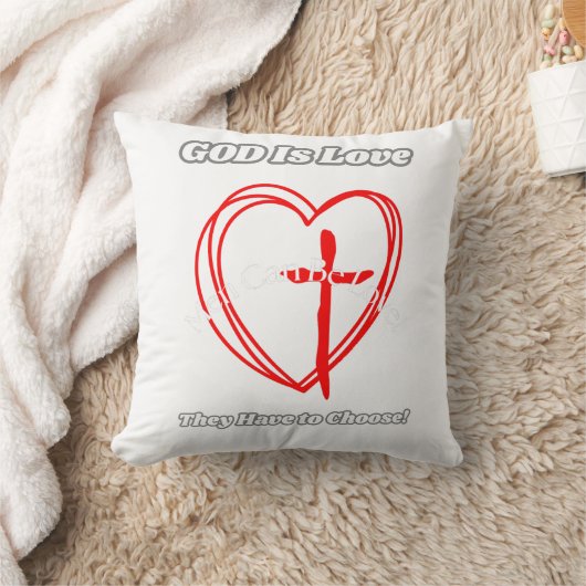 God is liefde. kussen (Deken)