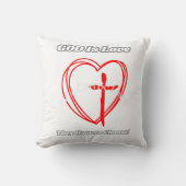 God is liefde. kussen (Voorkant)