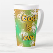 God is liefde latte mok (Rechterhoek)