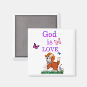 God is liefde magneet (Voorkant / Achterkant)