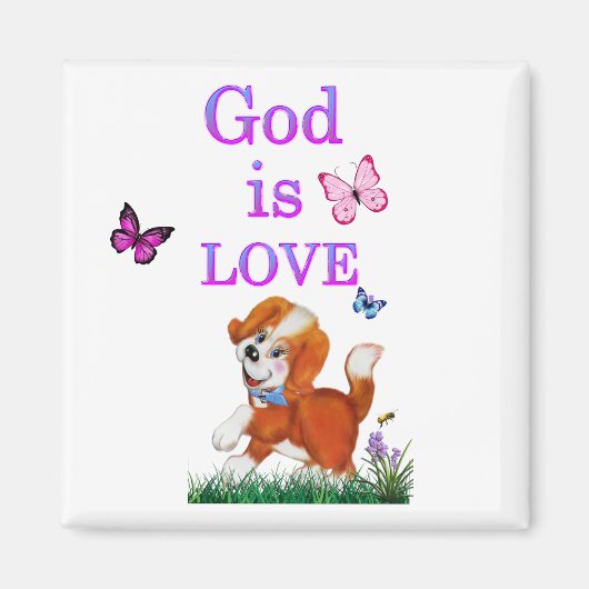 God is liefde magneet (Voorkant)