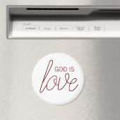 God is Liefde Modern Christelijk Magneet (Insitu (Vaatwasser))
