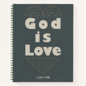 God is liefde notitieboek (Voorkant)