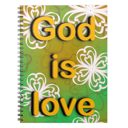 God is liefde notitieboek (Voorkant)
