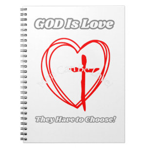 "God is liefde." Notitieboek