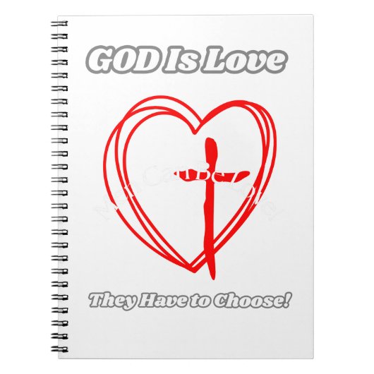 "God is liefde." Notitieboek (Voorkant)