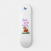 God is liefde persoonlijk skateboard (Voorkant)