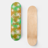 God is liefde persoonlijk skateboard (Voorkant)