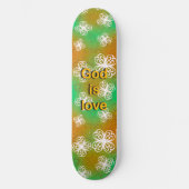 God is liefde persoonlijk skateboard (Voorkant)