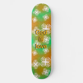 God is liefde persoonlijk skateboard