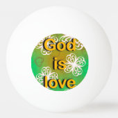 God is liefde pingpongbal (Voorkant)
