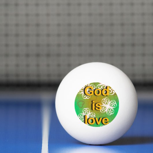 God is liefde pingpongbal (Net)