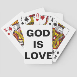 God is liefde pokerkaarten