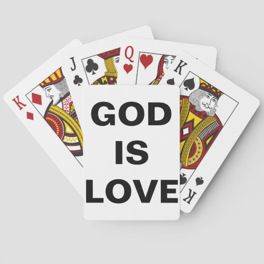 God is liefde pokerkaarten (Achterkant)