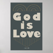 God is liefde poster (Voorkant)