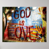 God is liefde poster (Voorkant)