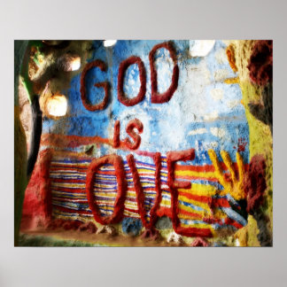 God is liefde poster