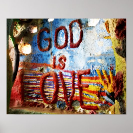God is liefde poster (Voorkant)