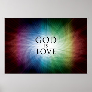 God is Liefde - Poster