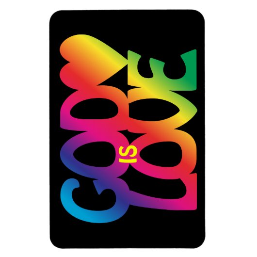 God is Liefde Premium Flexi Magnet Magneet (Verticaal)